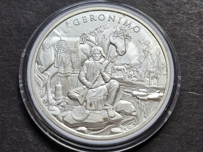 1 Oz Silver Legendary Warriors Geronimo