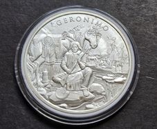 1 Oz Silver Legendary Warriors Geronimo