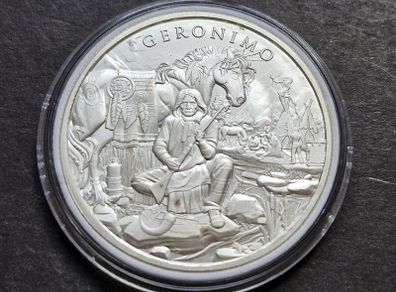 1 Oz Silver Legendary Warriors Geronimo
