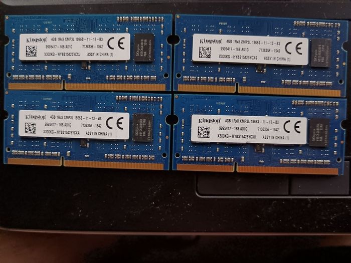16GB Kingston 4x 4GB DDR3.  30 euro for all for or pair for 20 euro collect only