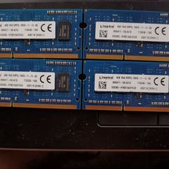 16GB Kingston 4x 4GB DDR3.  30 euro for all for or pair for 20 euro collect only
