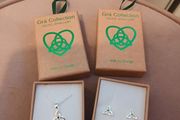 Silver earrings Gra (love ) celtic collection