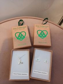 Silver earrings Gra (love ) celtic collection