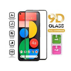 For Google Pixel 4a 5G Tempered Glass 9D Curved Screen Protector Full Coverage - FHT010GPT