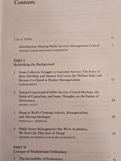 Making Public Services Management Critical.  Edited By Graeme Currie, Jackie Ford,nancy Harding,&mark Learmonth.