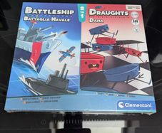 2 in 1 board game Draughts and Battleship