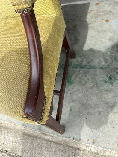 Antique Mahogany Framed Arm Chair