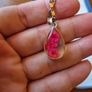 Vintage Flowery Teardrop Necklace Image 4