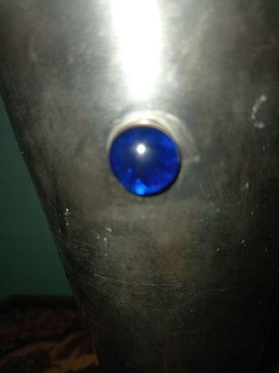 Arts and Crafts Silver Tone Metal Vase