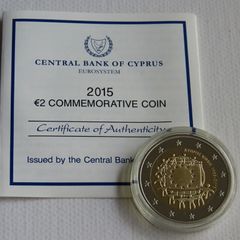 Cyprus 2 euro Proof coin 2015 - 30 Years of European Union Flag