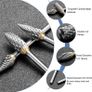 Double Cut Tungsten Carbide Burr Set for Ratory Tool, 10 Pcs Die Grinder Bits with 1/8 inches Shank for DIY Woodworking, Carving, Plastic Drilling, Metal Polishing, Engraving Image 2