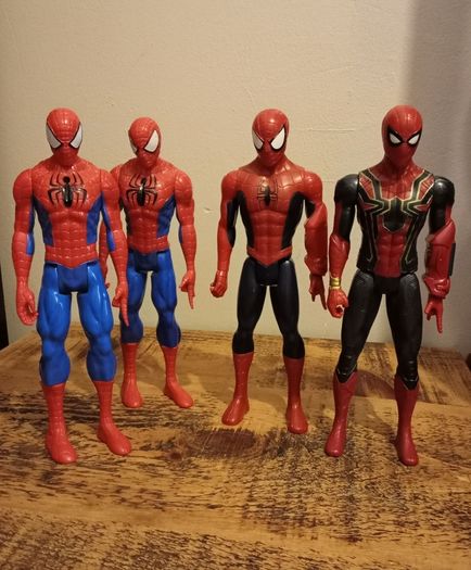 4 x Spiderman Figures