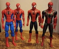 4 x Spiderman Figures