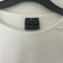 Disney Classics x Primark Bambi Ribbed Long Sleeve White Crop Top -  Size M Image 3