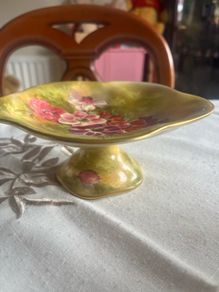 Set of two Royal Winton pedestal dishes
