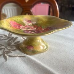 Set of two Royal Winton pedestal dishes