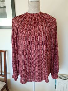 Gallery ladies patterned blouse uk10
