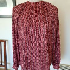 Gallery ladies patterned blouse uk10