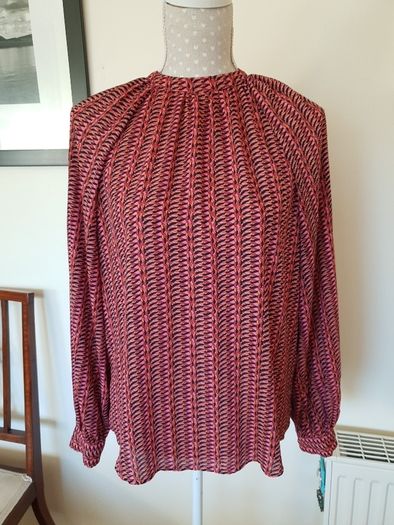 Gallery ladies patterned blouse uk10