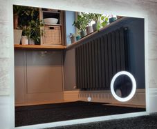 LED Bathroom Mirror 80x60cm Makeup Magnifying