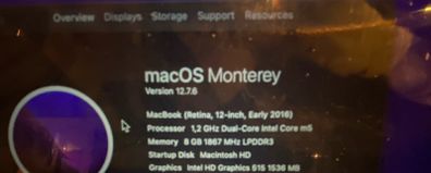 Macbook Retina 2016