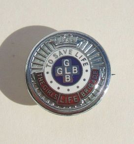 THE GIRLS LIFE BRIGADE (GLB) - a vintage Cadet membership badge (1950s / 1960s)