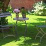 NEW SALE | Garden Table - Outdoor Garden Table, Patio Side Table, Round Garden Table, Small Coffee Table, Sunflower Garden Table, Plant Flower Stand Image 2