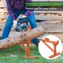 Log Lifter, Timberjack Cant Hook Heavy Duty Roller Tool Forestry Wood Jack 4in1 Handled Firewood Peavey Multitool for Grabbing Moving and Clamping with Non-Slip Handle, 114-128cm Image 3