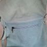 Genuine suede leather pale blue cross body bag and matching belt - Bnwt Image 10