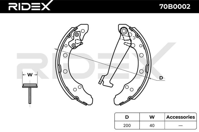 Seat/Peugeot/Skoda others...Brake shoes