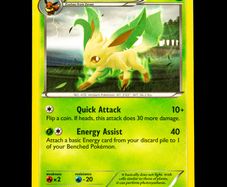 Leafeon 6/108 Non Holo Rare Black and & White Dark Explorers Pokemon Card 2012 Eeveelution