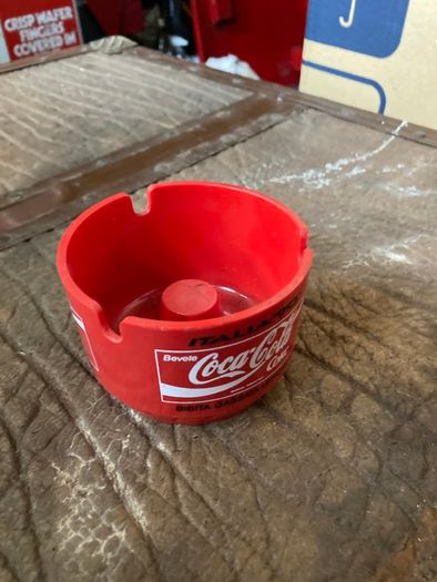 Coca Cola Italia 1990 Plastic Ashtray New condition