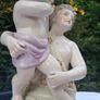 19th Century Hand Painted Dresden Porcelain Candle Stick (13") Image 4