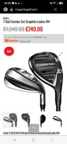 Cobra  Graphite Ladies  irons 6 ClubdRH