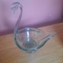 Hand blown glass Swan pot holder or serving dish Image 3