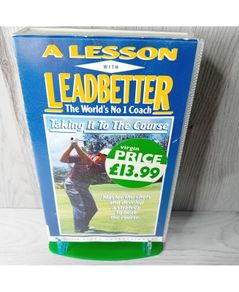 A Lesson With Leadbetter Taking It To The Course Vhs -rare Retro Video Tape Golf