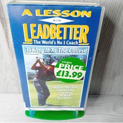 A Lesson With Leadbetter Taking It To The Course Vhs -rare Retro Video Tape Golf