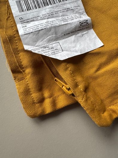 Lot of two IKEA GURLI Cushion cover, golden-yellow, 50x50 cm