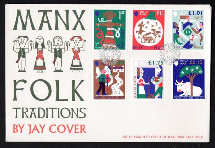 2018 Isle of Man Manx Folk Traditions Commemorative Stamps First Day Cover (FDC)