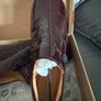 Clarks Burgundy Patent Leather Shoes Size UK 8 Image 4
