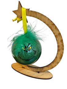 8cm Grinch Bauble, including Giftbox
