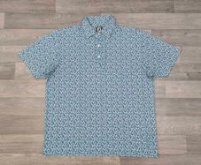 FootJoy FJ Patterned Golf Polo Shirt Mens XL