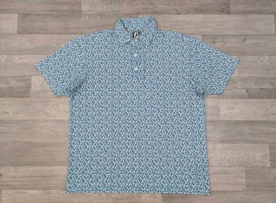 FootJoy FJ Patterned Golf Polo Shirt Mens XL