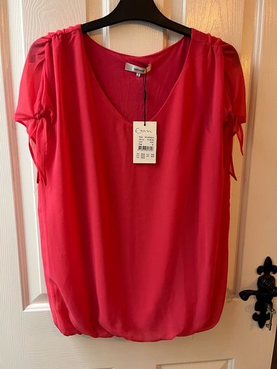 New Soya Concept Lined Pink Top - Size S / Size 10