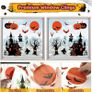 Halloween Window Stickers 9 Sheets Reusable, Double-Sided Halloween Window Clings, 72 Pieces Image 3
