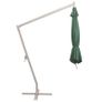 Hanging Parasol 350 cm Green Aluminium Pole Image 2