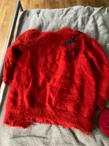 Vintage style red cardigan