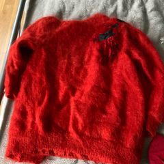 Vintage style red cardigan