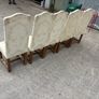 Oak straight back dinning chairs Image 4