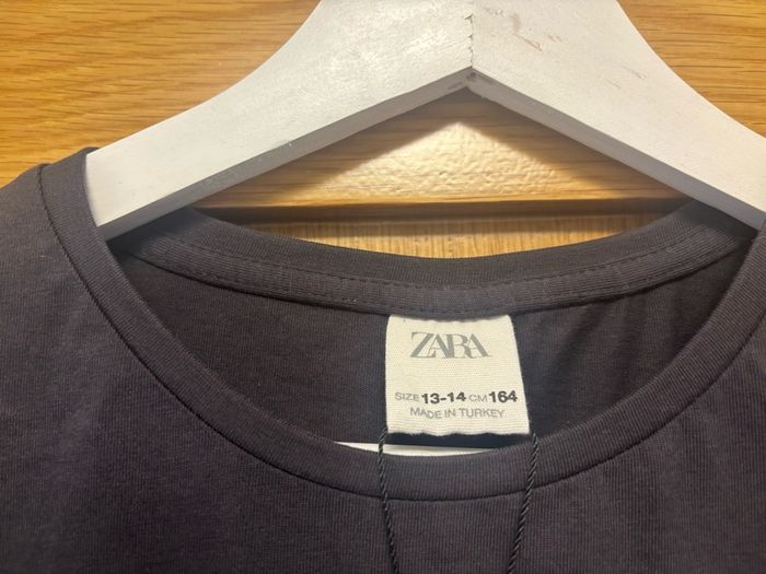 ZARA Long,Sleeve Top,Size 13/14Years ,Grey,Brand New!